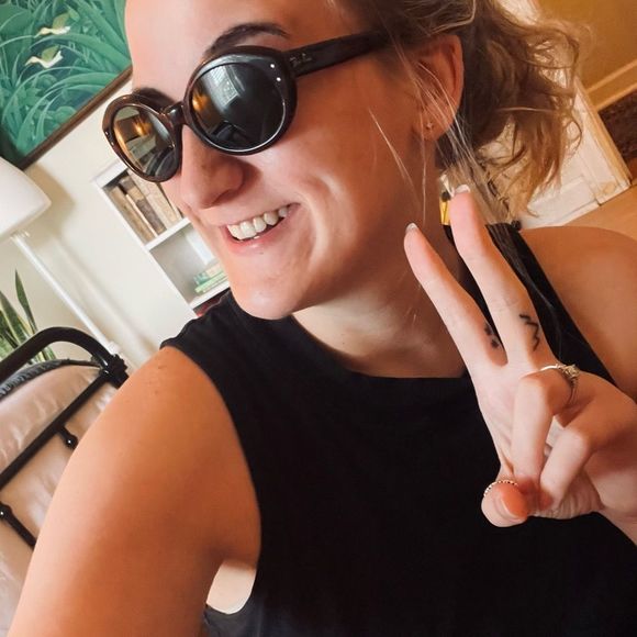 Vintage B&L Ray Ban Sunglasses Round Oval - Picture 4 of 8